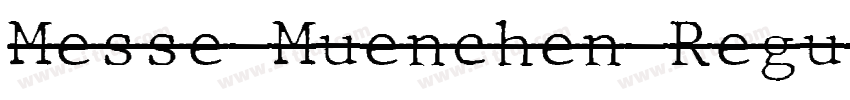 Messe Muenchen Regul字体转换